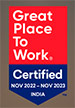 We are Great Place to work Certified